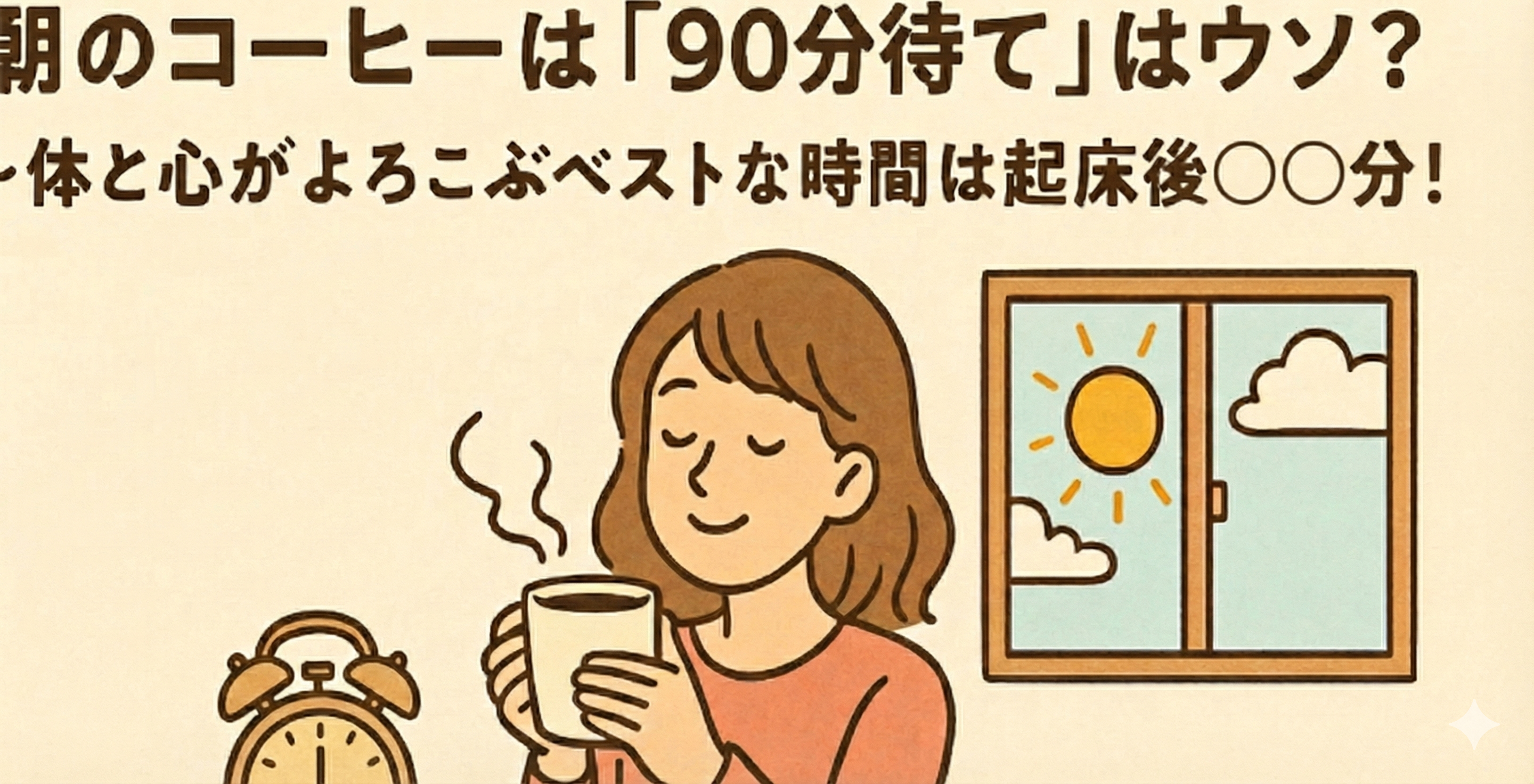 「朝のコーヒーは90分待て」の呪縛を解く。我慢しなくていい、最高の「30分後」の楽しみ方